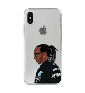 Iphone Xsmax Uyumlu Lewis Hamilton Desenli Şeffaf Telefon Kılıfı