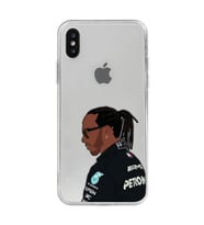 Iphone Xsmax Uyumlu Lewis Hamilton Desenli Şeffaf Telefon Kılıfı