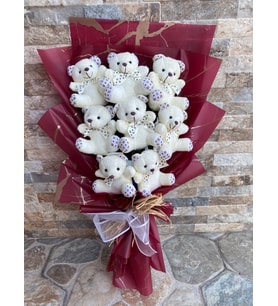 8'Lİ Ayıcık Buketi