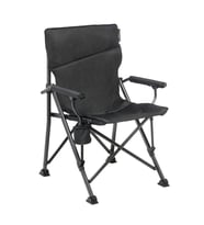 Uquip Roxy Comfort+ Black Edition Yüksek Konforlu Katlanır Kamp Sandalyesi (Siyah)