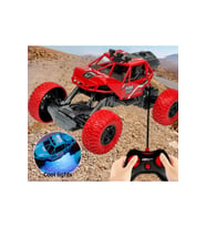 Uzaktan Kumandalı Şarjlı Duman Atan Işıklı Araba Buharlı Işıklı Uzaktan Kumandalı Off Road Araba Rc (Kırmızı)