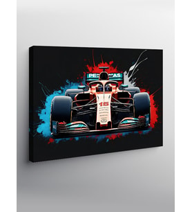 Kanvas Tablo Kırmızı Formula 1 Yarış Arabası