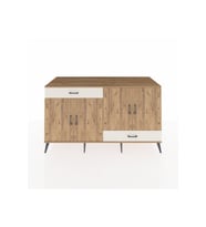 Kronos Konsol 5 Raflı 2 Çekmeceli 4 Kapaklı 176x59x99 Çam-Çam/Aytaşı