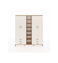 Arges Gardrop 13 Raflı 6 Çekmeceli 2 Askılı 220x30x243 Çam-Aytaşı