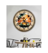 bilge Tasarım Retro Duvar Saati 40 x 40 CM (Karışık)