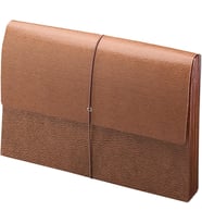 Kapaklı ve Kordon Kapamalı Klasik Genişleyen Dosya Cüzdanı, 5-1/4" Genişleme, Yasal Boyut, Redrope, Kutu başına 10 adet (71376)