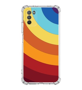 Xiaomi Poco M3 Köşe Korumalı Antişok Kapak Renk Cümbüşü Tasarımlı Şeffaf Silikon Kılıf
