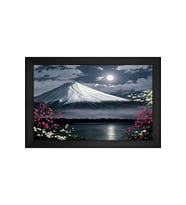 Manzara Temalı Kanvas Tablo 50 x 70 cm Siyah Çerçeve