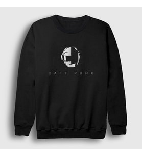 Presmono Unisex Siyah Helmet Daft Punk Sweatshirt 59717tt