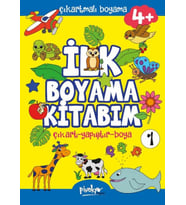 Çıkartmalı İlk Boyama Kitabım 4+ Yaş-1