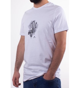 TWİSTER JEANS 2088 BEYAZ BİSİKLET YAKA ERKEK T-SHİRT