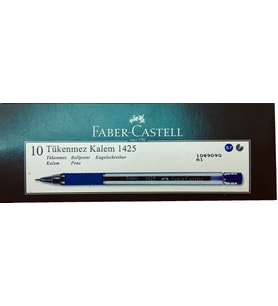 Faber Castell 1425 Kapaklı Sistem Max. Yumuşak Yazım & Tükenmez Kalem 10 Adet
