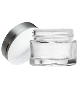 20ml şeffaf cam krem kavanozu, 12 adet, kozmetik kavanoz,krem kavanozu, cam kavanoz