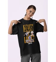 Tasarım Monkey D. Luffy Baskılı Unisex Oversize One Piece Anime Dizi Karakter Tişört