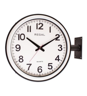 Regal Ultima Çift Taraflı İç Mekan İstasyon Duvar Saati 9106 CFT