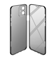 Apple iPhone 11 Kılıf 360 Lüx Tam Koruma Led (Siyah)