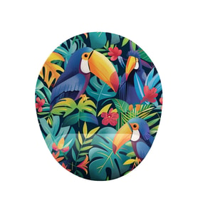 Tropik Tukan Kuşu Bilek Destekli Kaymaz Buruşmaz Kırılmaz Mouse Pad