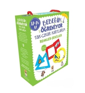 Bebeğim Öğreniyor - Tak Çıkar Kartlarım Renkler Şekiller (12 - 24 Ay)