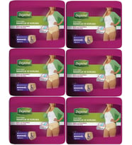 Depend Emici Külot Hasta Bezi Large - Büyük Kadın 60 Adet (6PK*10)