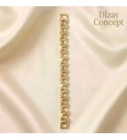 Xuping Gold Kaplama Taşlı Gurmet Zincir Bileklik -Dzy-4