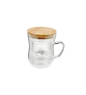 Brew - Süzgeçli Cam Çay Bardağı 400ml