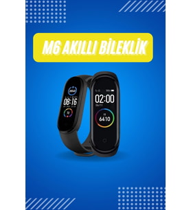 Akıllı Uyumlu Bileklik M6 Adımsayar Spor Modları Çağrı Görme Türkçe Menü