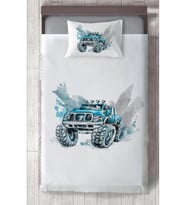 MEKTA HOME BEBEK VE ÇOCUK ODASI Jeep Desenli Yatak Örtüsü