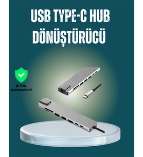 USB‑C Çoklu Bağlantı Merkezi – 5 Gbps, 100‑240 V, Sağlam Eloksal Tasarım