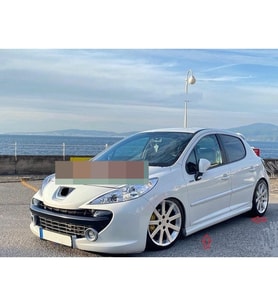 peugeot 207 yan marşpiyel takımı ( PLASTİK ) - DÜZ MODEL