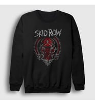 Presmono Unisex Siyah Gas Mask Skid Row Sweatshirt 430668tt
