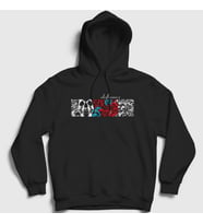 Presmono Unisex Siyah Cover Deftones Kapüşonlu Sweatshirt 291552tt