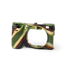EasyCover Sony A6500 Silikon Kılıf ECSA6500C (Kamuflaj) (Yeşil)