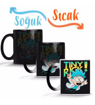 Rickzinho - Tiny Rick Rick e Morty 1 Sihirli Kupa Bardak Porselen