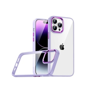 Apple iPhone 14 Pro Uyumlu Kılıf Zore Flora Kapak (Lila)