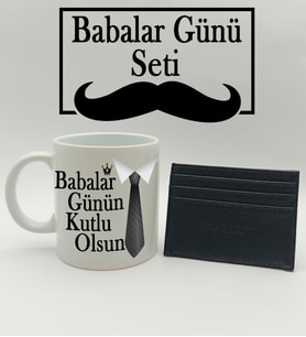 Babalar Gününe Özel Kupa & Kartlık Hediye Seti