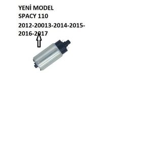 HONDA SPACY 110 BENZİN POMPASI 2012-2017 YENİ MODEL UYUMLU- ARASMOTO (Siyah)