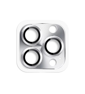 İphone 16 Pers Alüminyum Kamera Lens - Gümüş