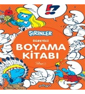 Öğretici Boyama Kitabı - Şirinler