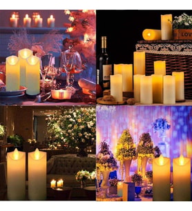 LED LİGHT CANDLES 6 ADET LED IŞIKLI MUM TİTREK SALLANAN MUM IŞIKLI MUM LED MUM PİLLİ MUM ROMANTİK MUM
