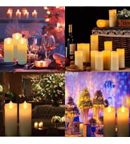 LED LİGHT CANDLES 6 ADET LED IŞIKLI MUM TİTREK SALLANAN MUM IŞIKLI MUM LED MUM PİLLİ MUM ROMANTİK MUM