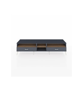 Hyperion TV Ünitesi 3 Raflı 2 Çekmeceli  220x44x51 Antrasit-Çam/Antrasit