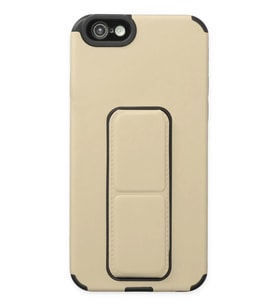 Newface Apple iPhone 6 Kılıf Mega Standlı Silikon - Gold