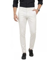 DeepSEA Erkek Gri Modern Fit Likralı Kumaş Pantolon Günlük & Ofis Kullanımı 2602020