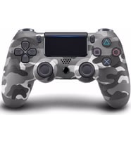 Kontorland PS4 Dualshock 4 V2 Gri Kamuflaj Joystick Kol (Gri - Mavi)