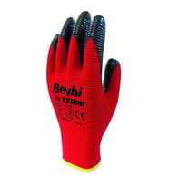 Beybi Nitril PMK PN5 Kırmzı Siyah 9 Beden 12li Paket