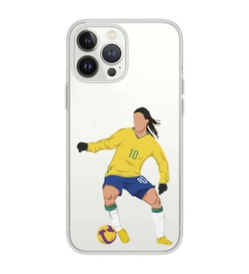 Iphone 12 PRO Uyumlu Ronaldinho Tasarımlı Şeffaf Telefon Kılıfı
