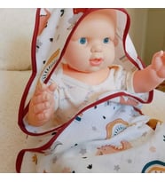 % 100 Pamuk Dinazor Baskılı Müslin Bebek Kundak & Bornoz 100x100 (Standart)