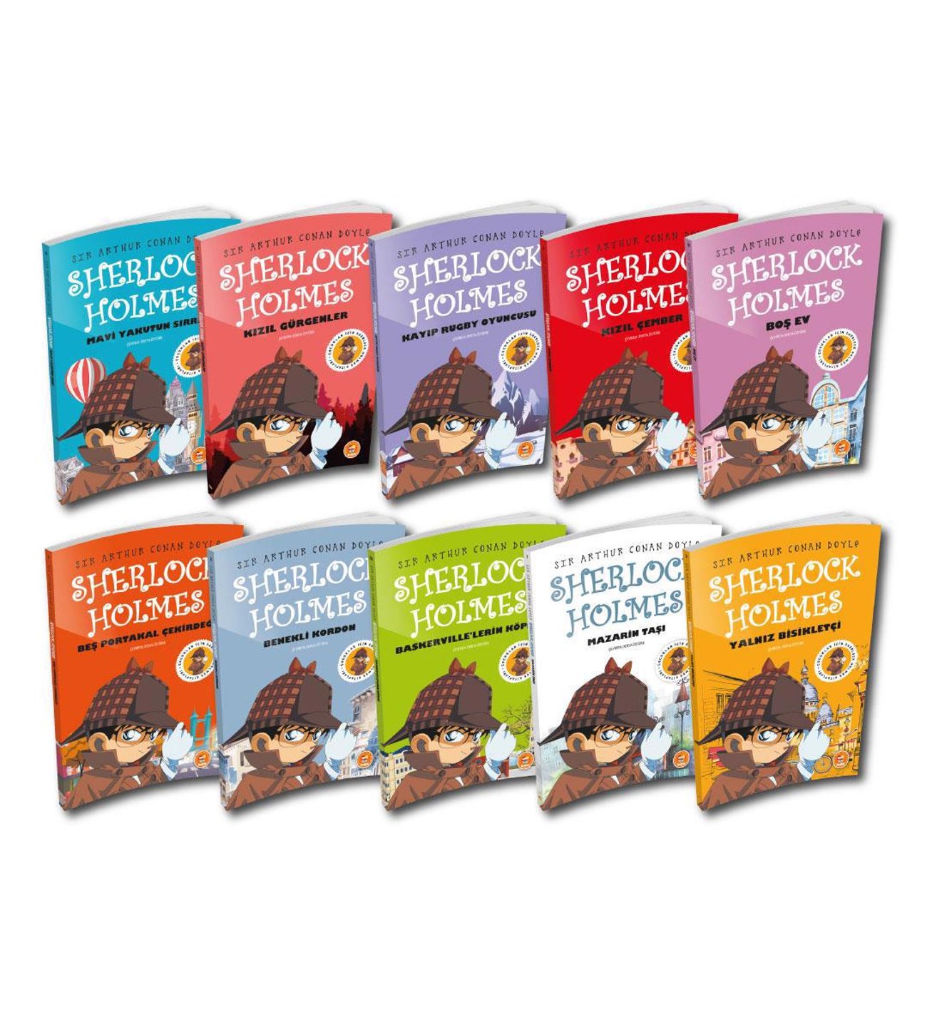 Çocuklar İçin Sherlock Holmes Seti 10 Kitap Biom Yayınları