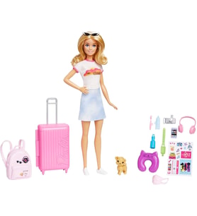 Barbie Seyahatte Bebeği Ve Aksesuarları, 3 Yaş Ve Üzeri, Hjy18 (Çok Renkli)