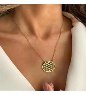 Hayat Ağacı Model 14 Ayar Altın Kaplama 45 CM Kolye Sertifikalı, Garantili